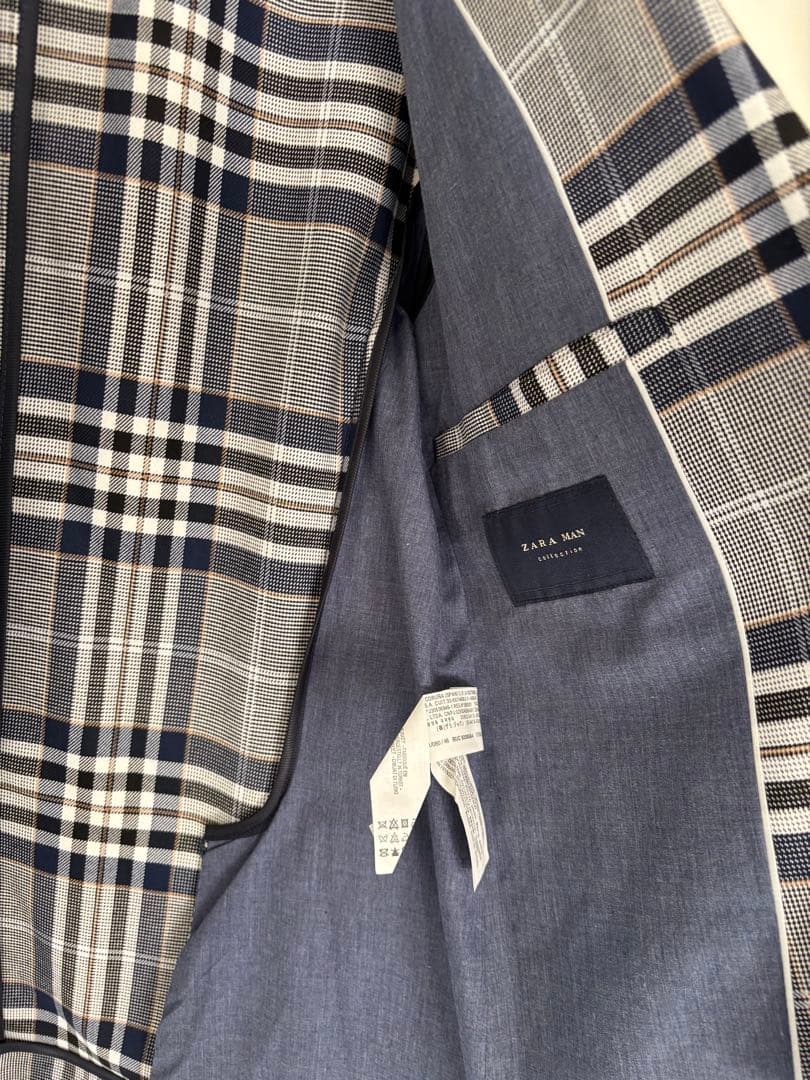 ZARA MAN チェック柄スーツセット 新品未使用品