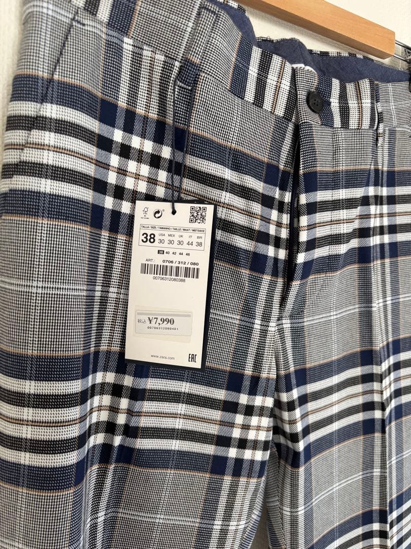 ZARA MAN チェック柄スーツセット 新品未使用品
