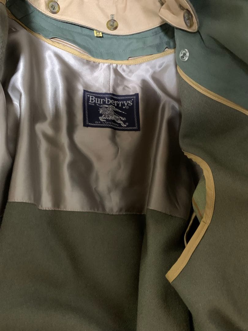 希少★2枚襟英国製バーバリー★トレンチコート　小さいサイズ