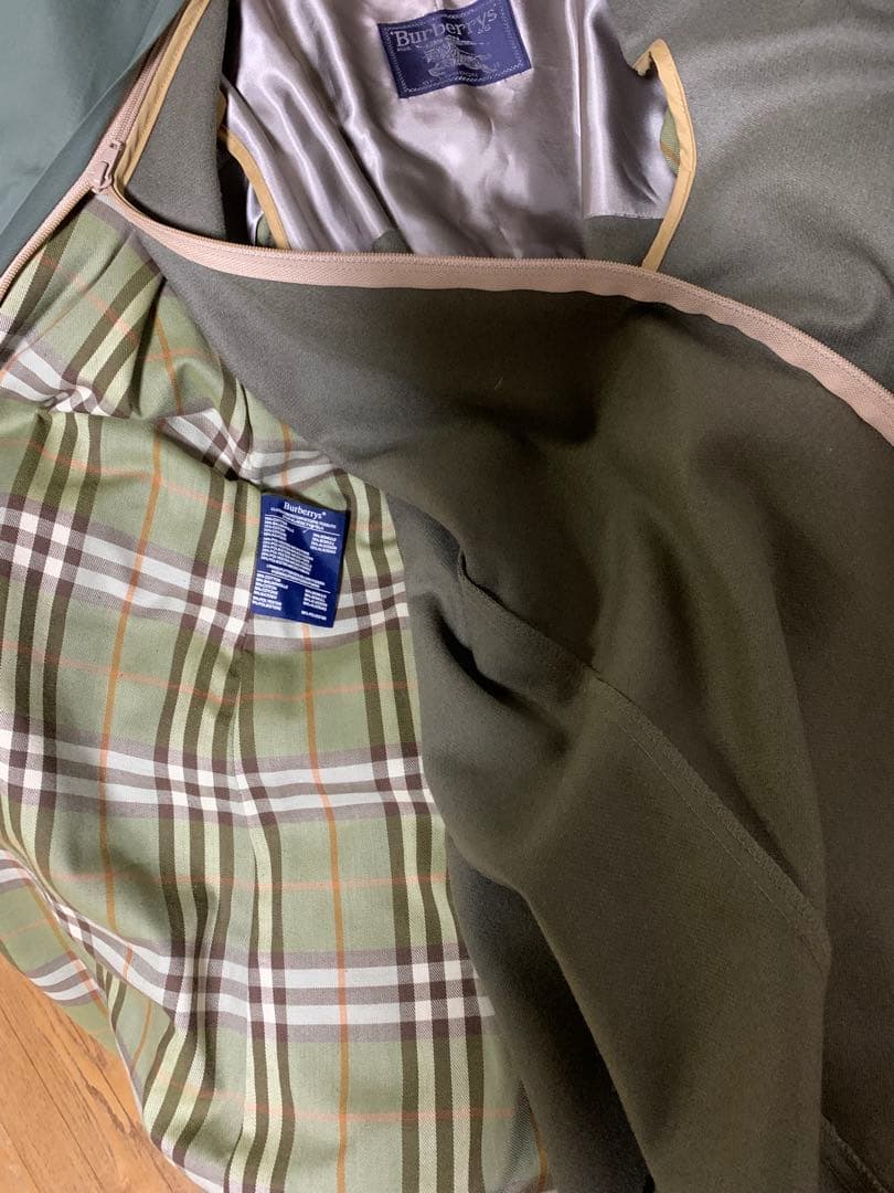 希少★2枚襟英国製バーバリー★トレンチコート　小さいサイズ