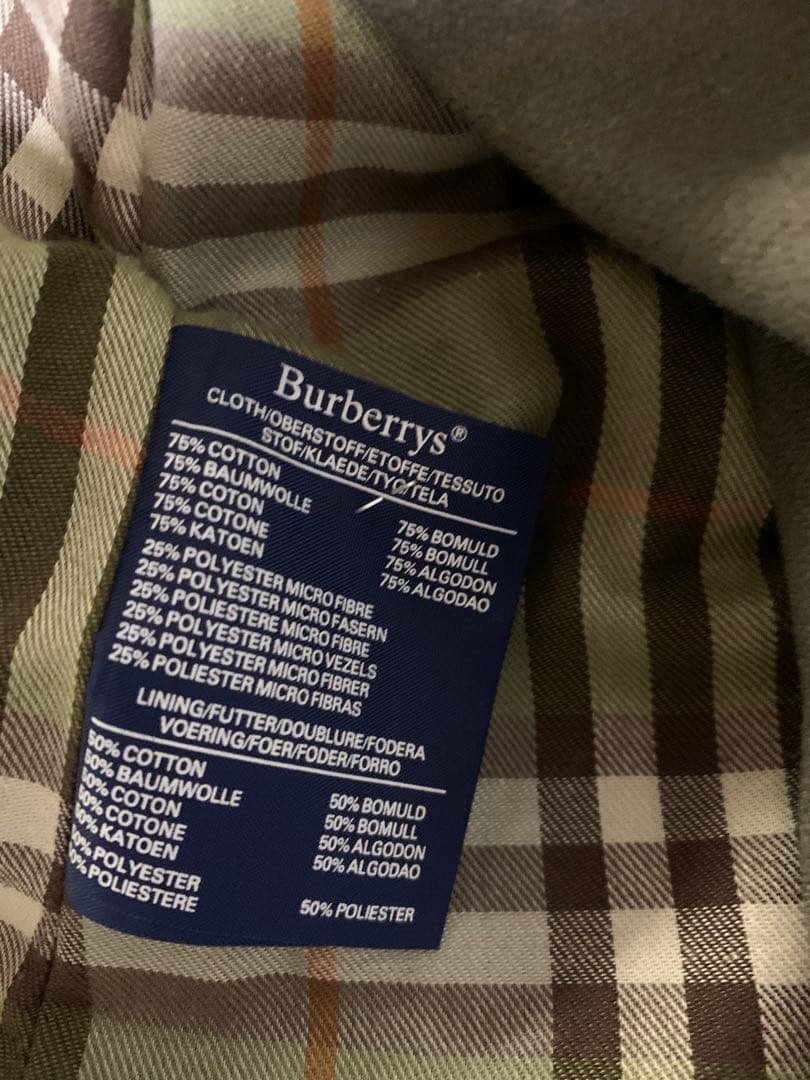 希少★2枚襟英国製バーバリー★トレンチコート　小さいサイズ