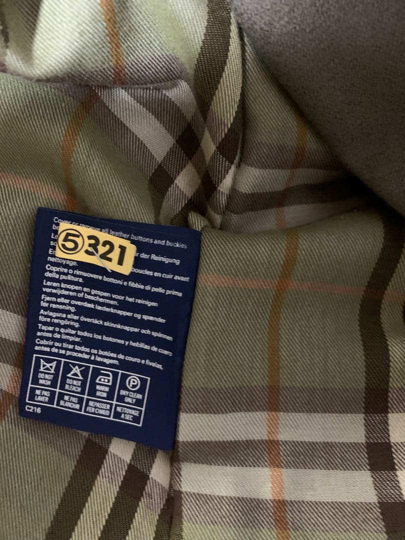 希少★2枚襟英国製バーバリー★トレンチコート　小さいサイズ