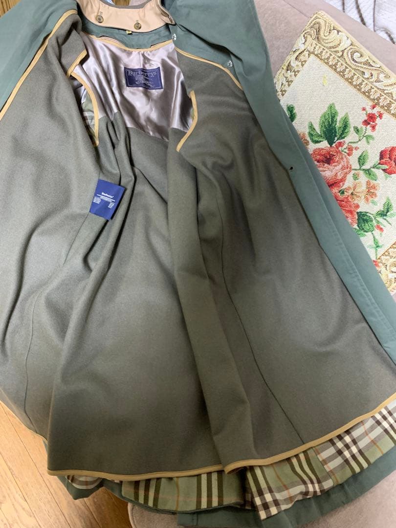 希少★2枚襟英国製バーバリー★トレンチコート　小さいサイズ