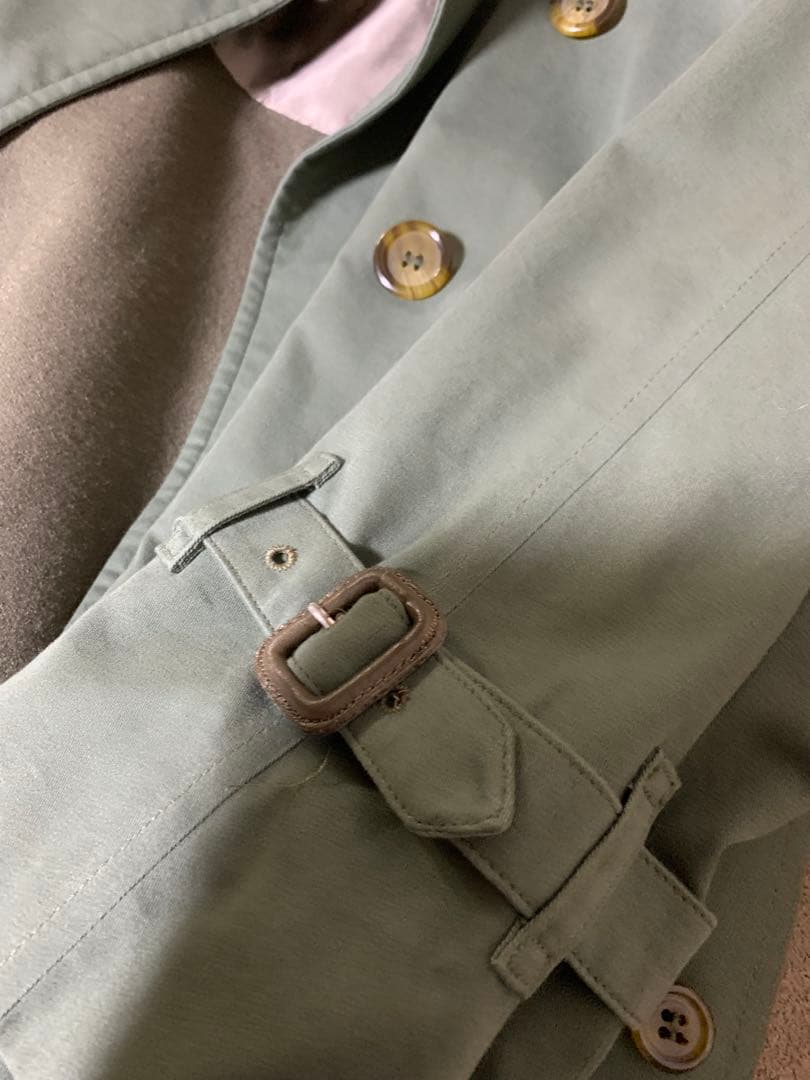 希少★2枚襟英国製バーバリー★トレンチコート　小さいサイズ