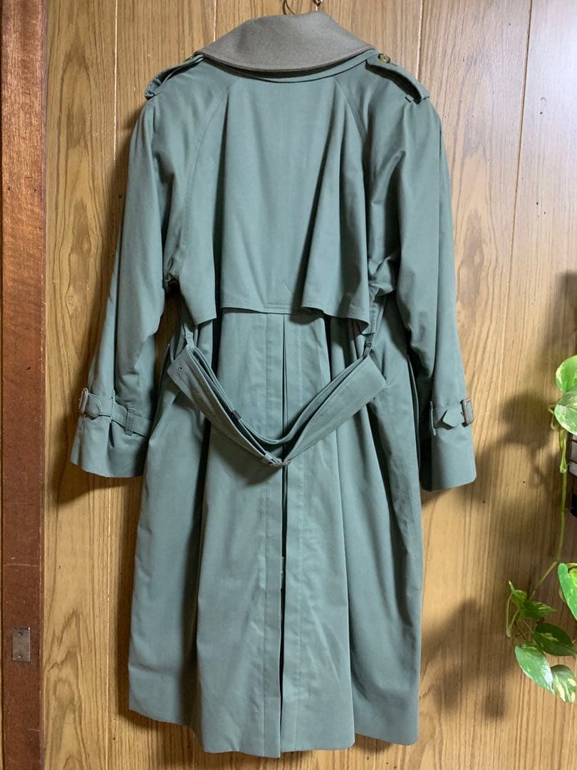 希少★2枚襟英国製バーバリー★トレンチコート　小さいサイズ