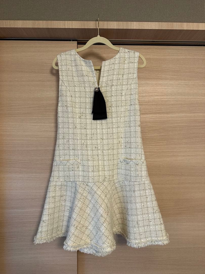 Victoria Tweed Jumper Dress /Sサイズ/swan