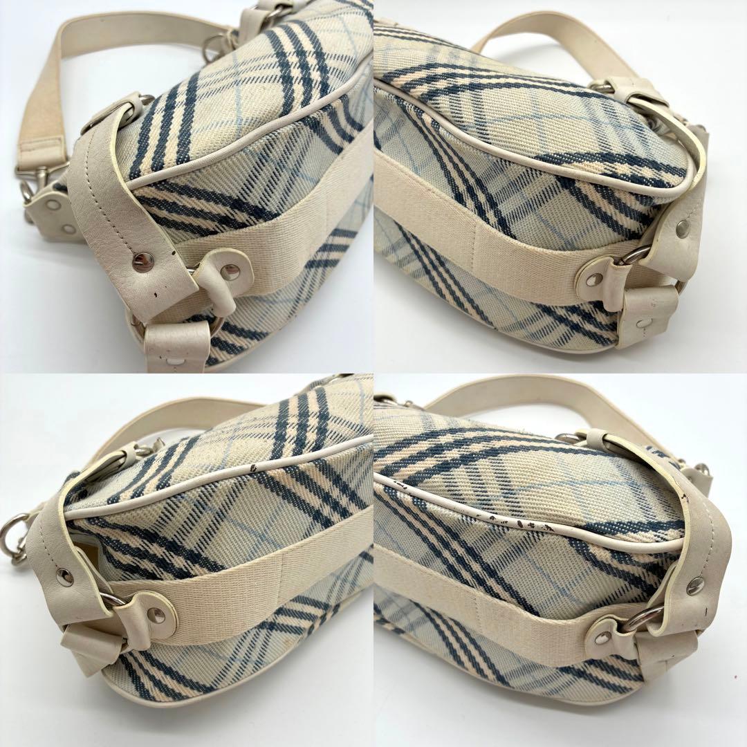 バーバリーブルーレーベル　ワンショルダーバッグ　ノバチェック　ホースロゴ