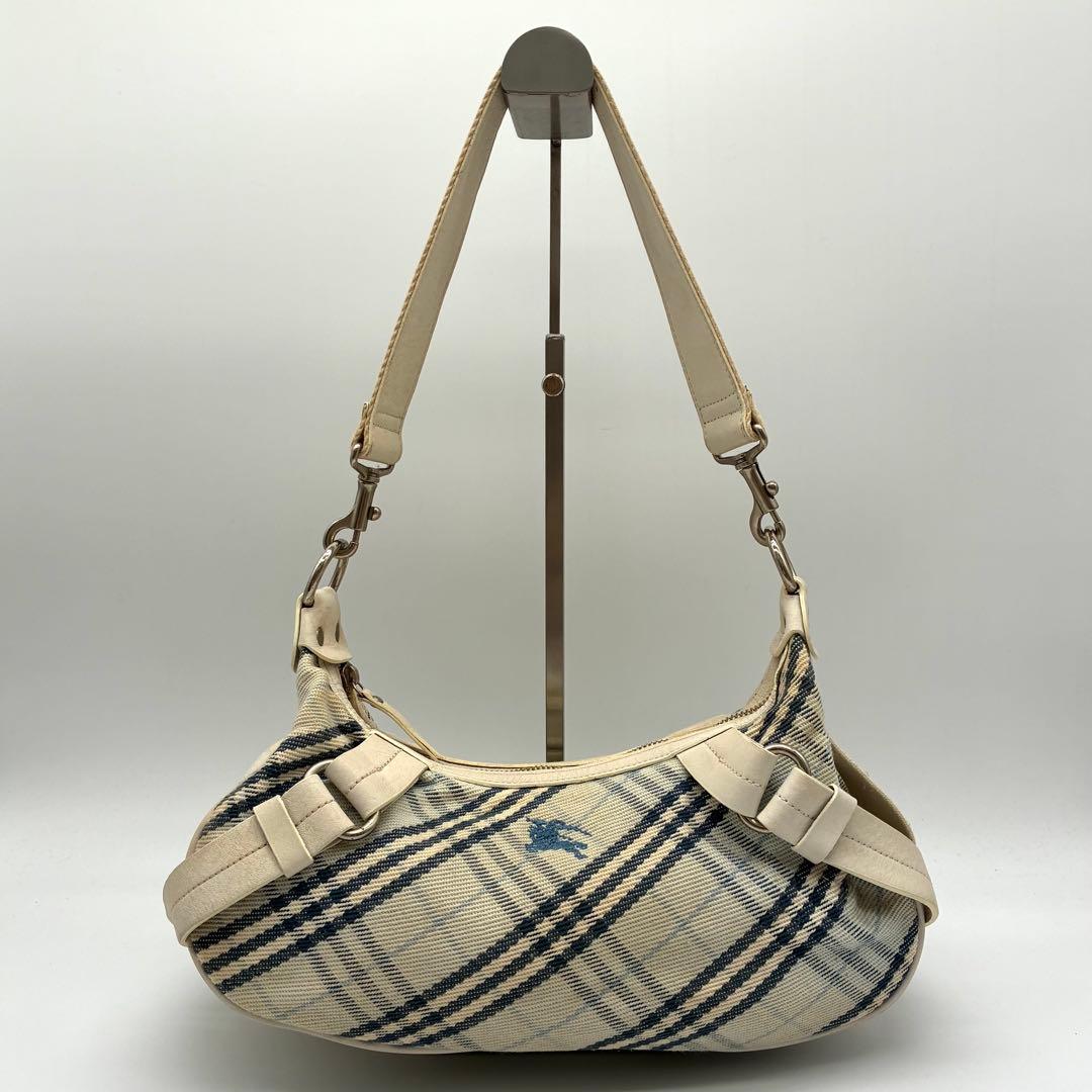 バーバリーブルーレーベル　ワンショルダーバッグ　ノバチェック　ホースロゴ