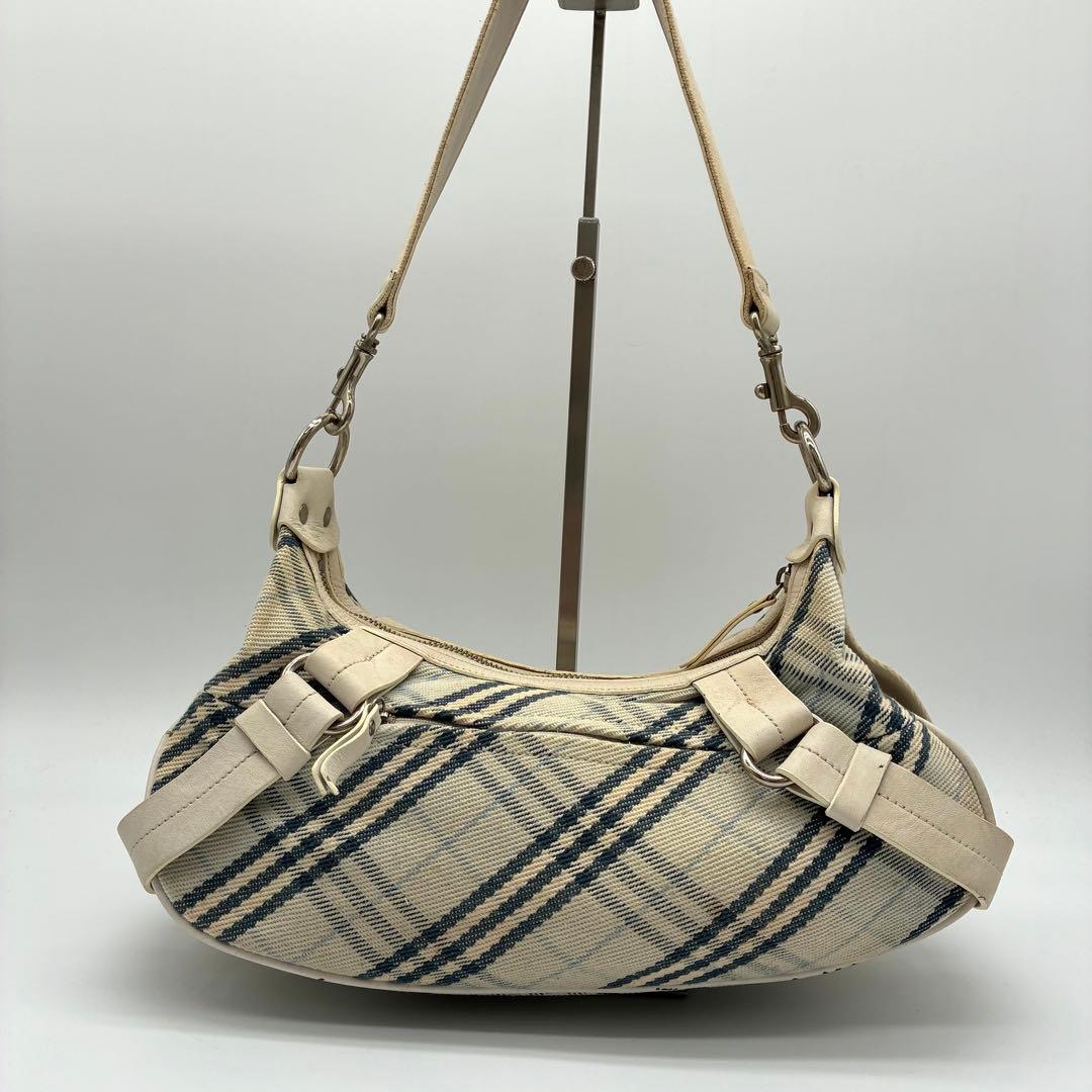 バーバリーブルーレーベル　ワンショルダーバッグ　ノバチェック　ホースロゴ