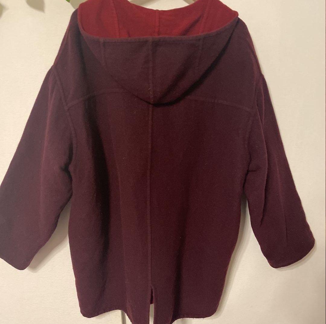 ハーフ　コート　エルメス　HERMES オーバーサイズ　レッド