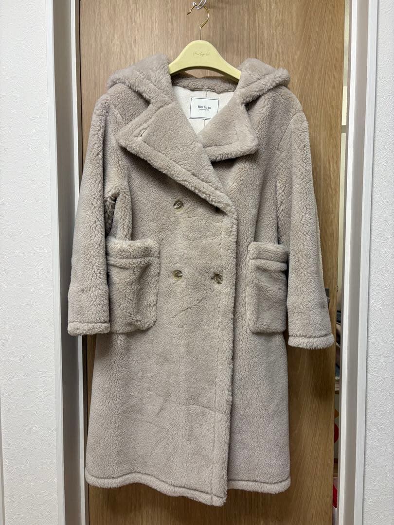 ジャケット・アウター Fleur Shearling Boa Coat