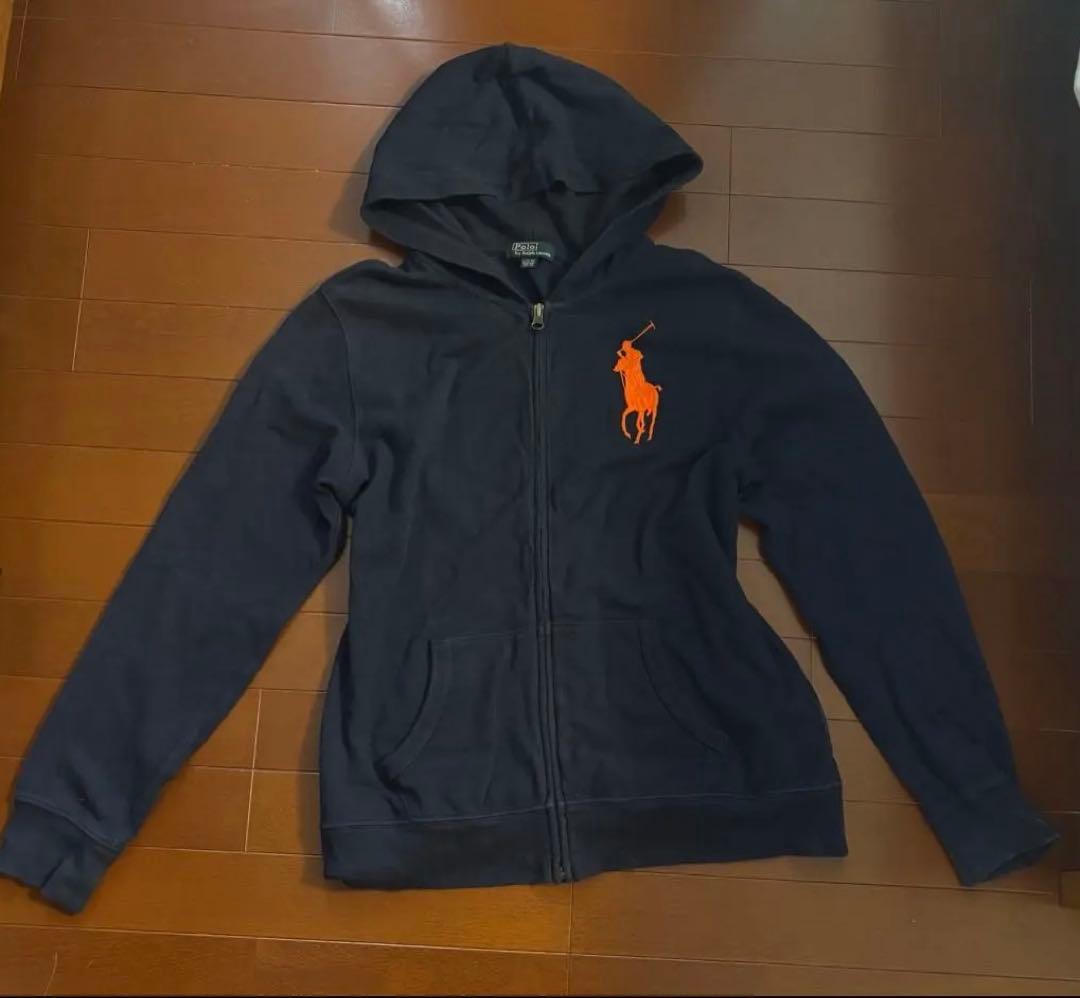 Ralph Lauren ビッグポニー　ジップアップパーカー　Kids L
