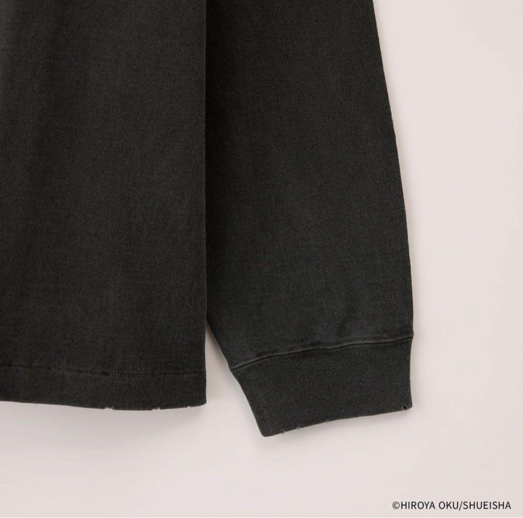 【新品最安値】GANTZ × ザシュガーパンチ　岸本恵　長袖Tシャツ　ブラック