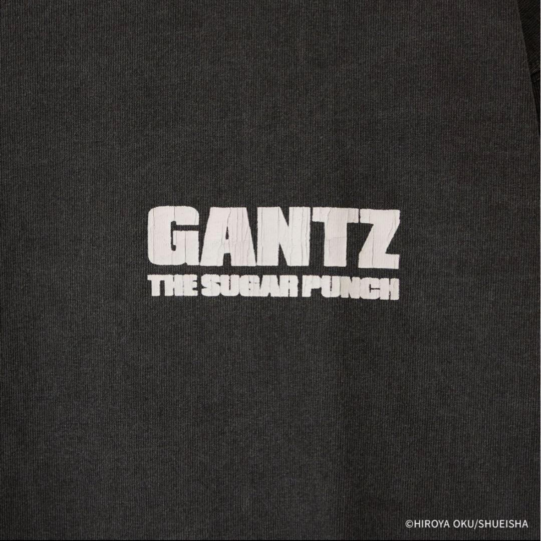 【新品最安値】GANTZ × ザシュガーパンチ　岸本恵　長袖Tシャツ　ブラック