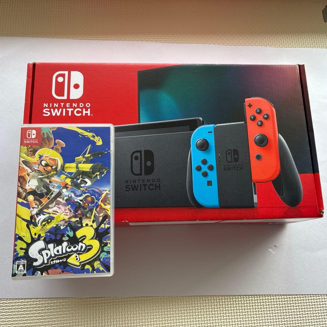 Nintendo Switch本体 スプラトゥーン3ソフト、ケース付き