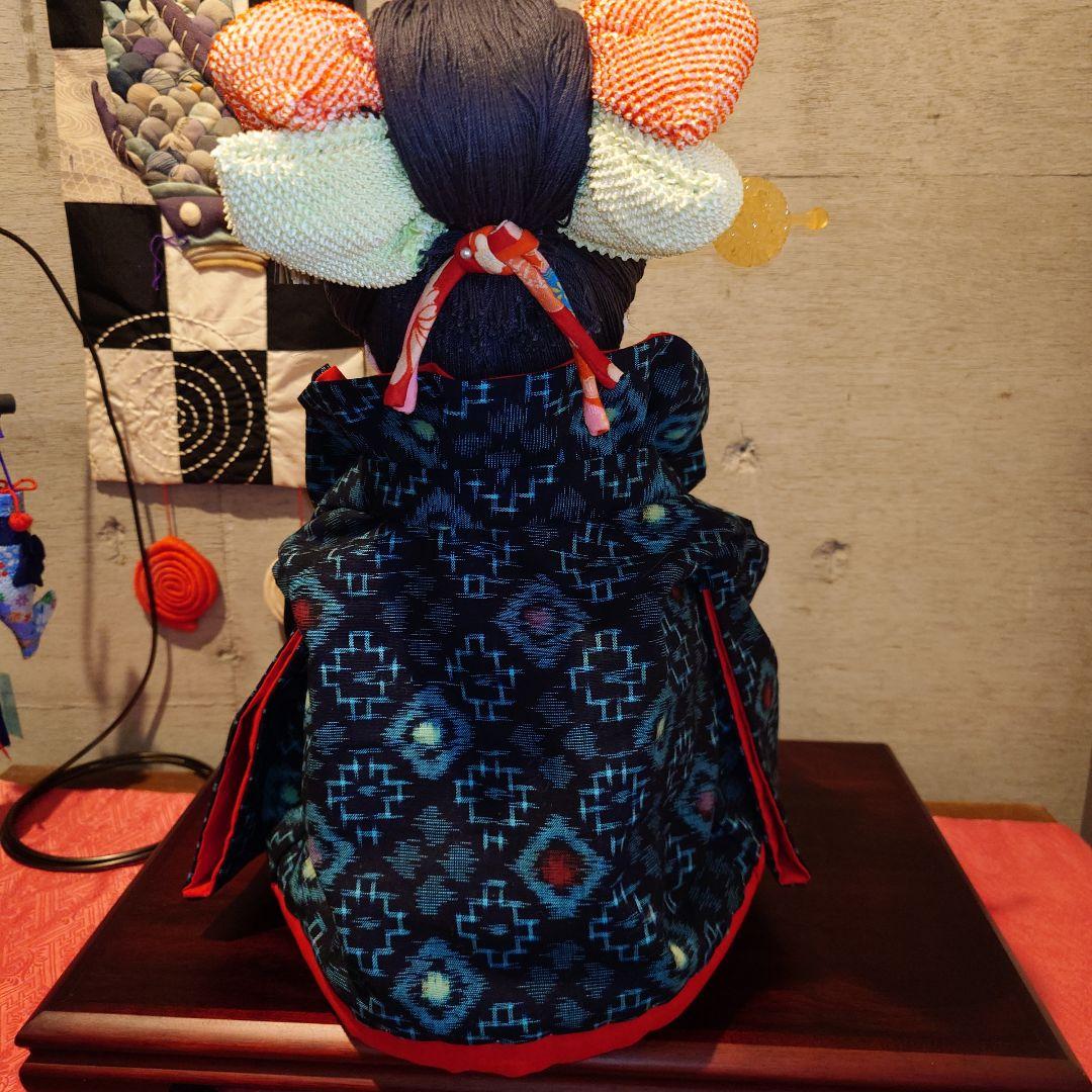 創作手作り人形　絣　ぶす姫様　ブス姫