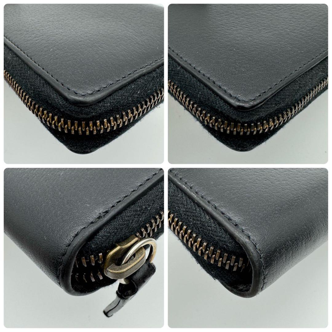 GUCCI グッチ 長財布 ラウンドジップ 黒 ブラック 蜂 ビー アニマリエ