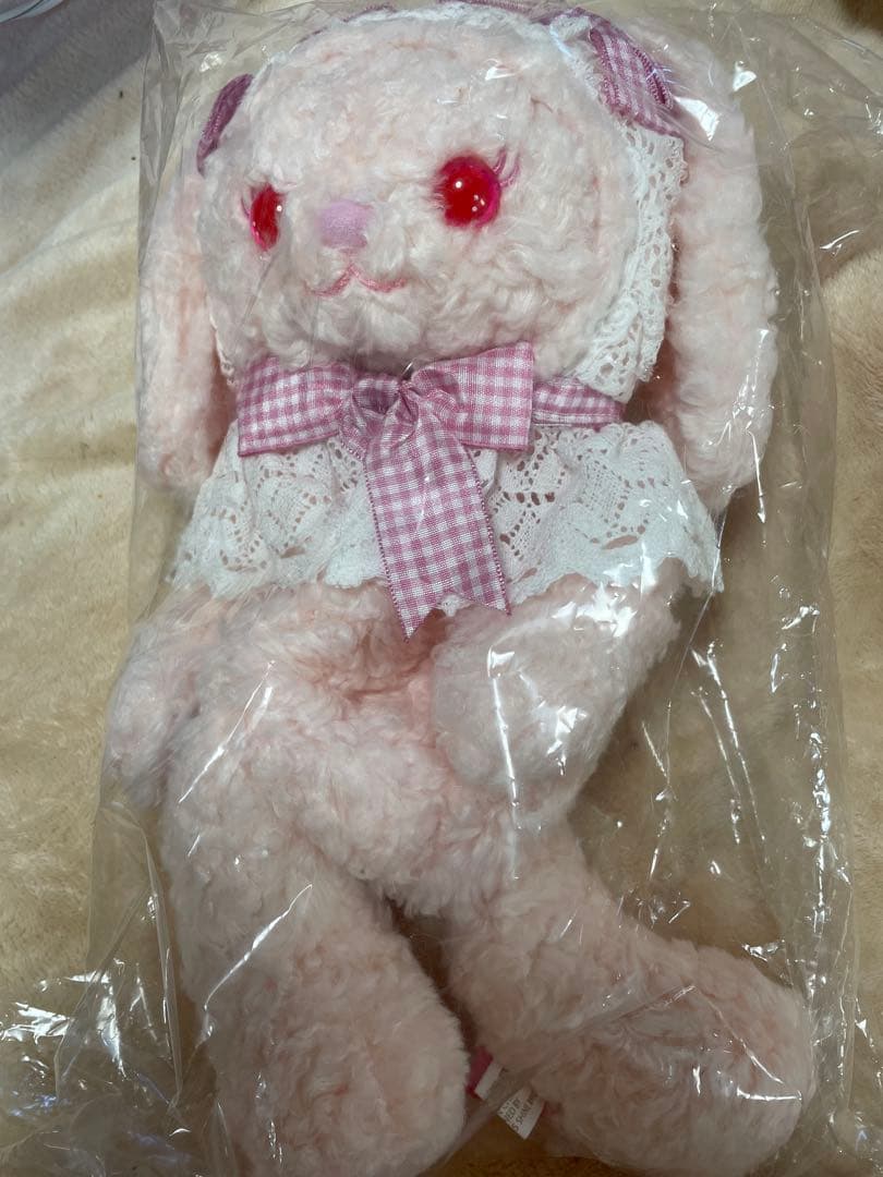 ベイビーザスターズシャインブライト　うさくみゃ　ピンク　ギンガム　ポシェット