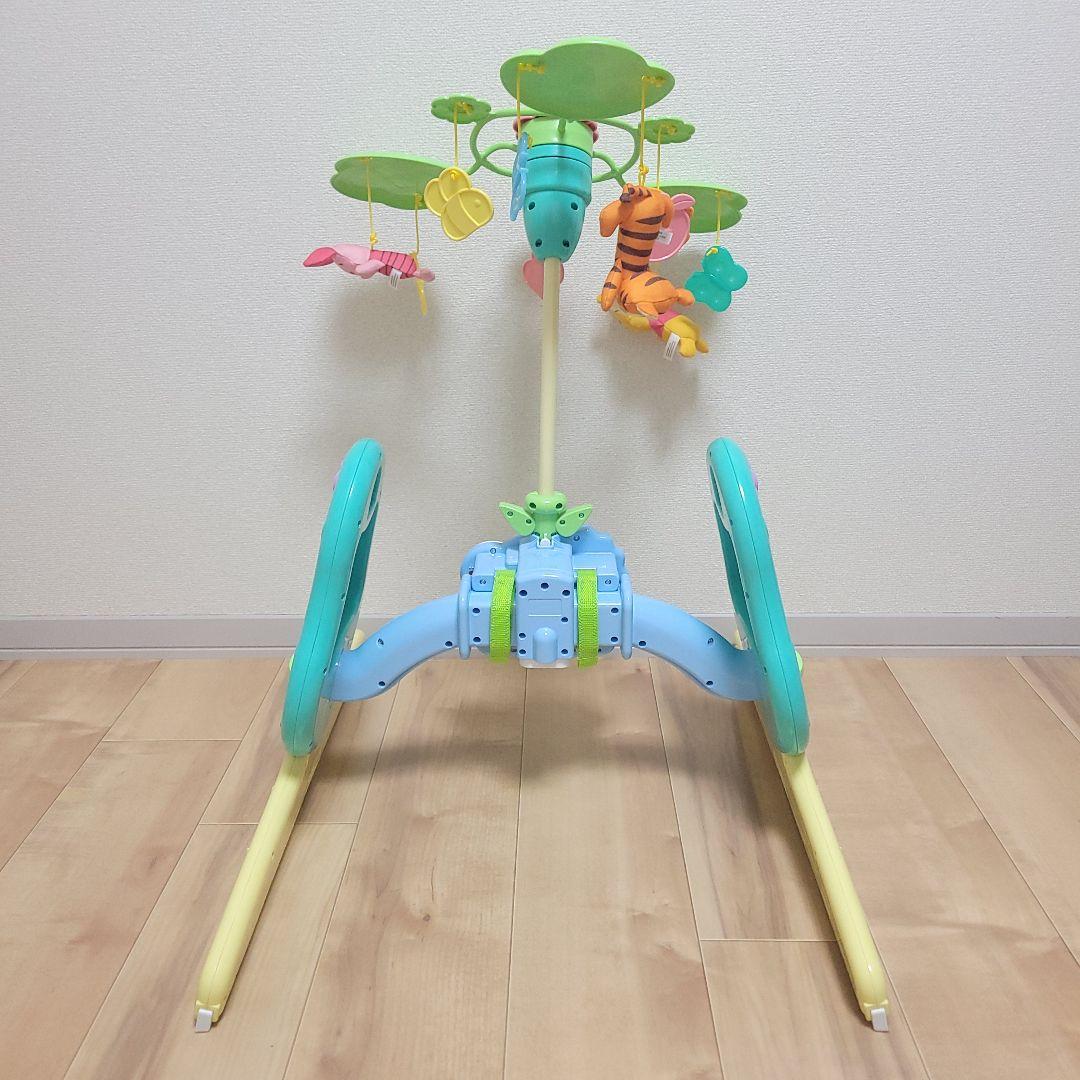 【未使用級】くまのプーさん　えらべる回転 6WAYジムにへんしんメリー