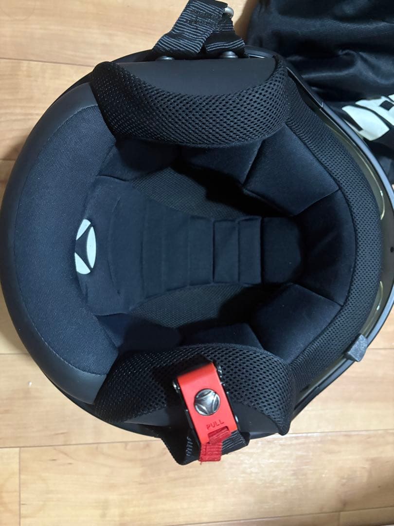 MOMO マットブラック ジェットヘルメット