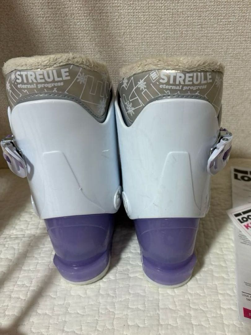 キッズスキー4点セット スキー板、ビンディング、ストック、ブーツ　こどもスキー