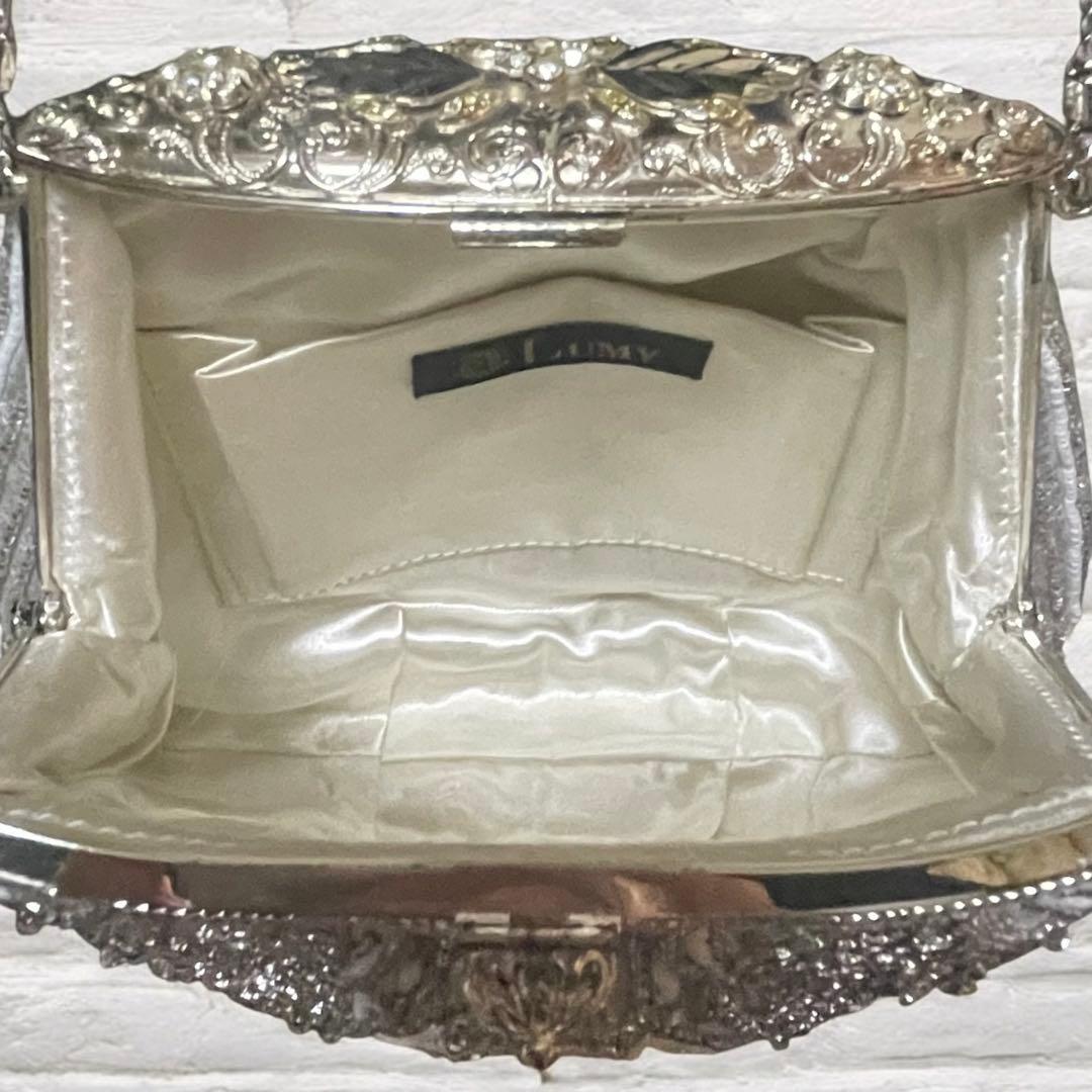 極美品⭐︎高級 Lumy ルミーはしもと ビーズ刺繍 パーティーバッグ ビジュー