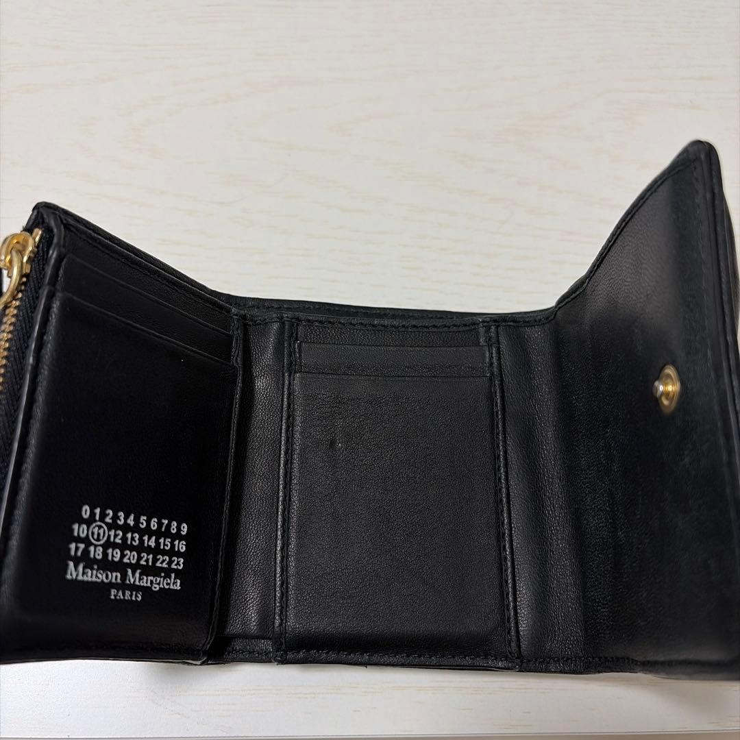 Maison Margiela 三つ折り財布 ブラック(並行輸入品)