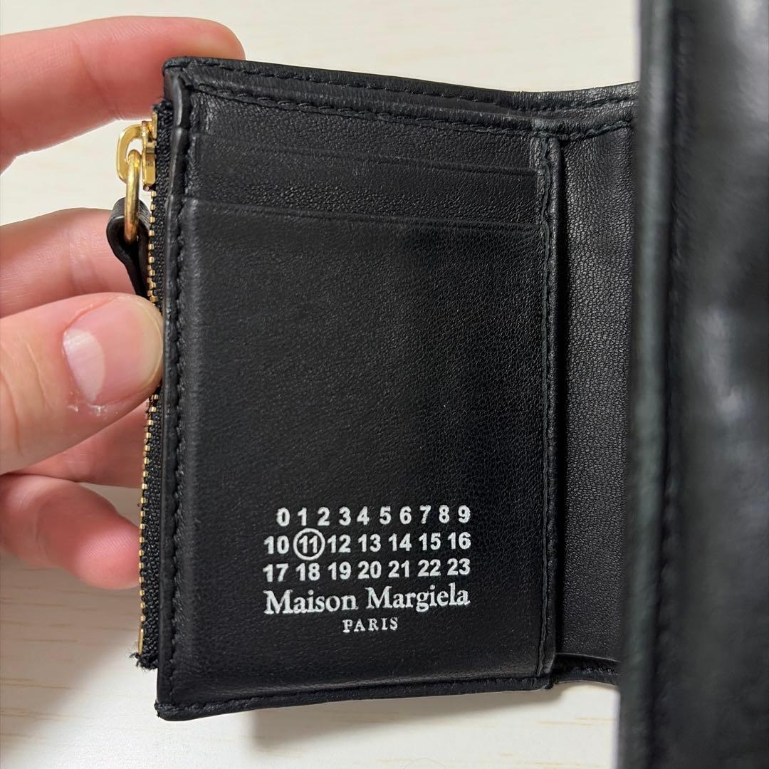 Maison Margiela 三つ折り財布 ブラック(並行輸入品)