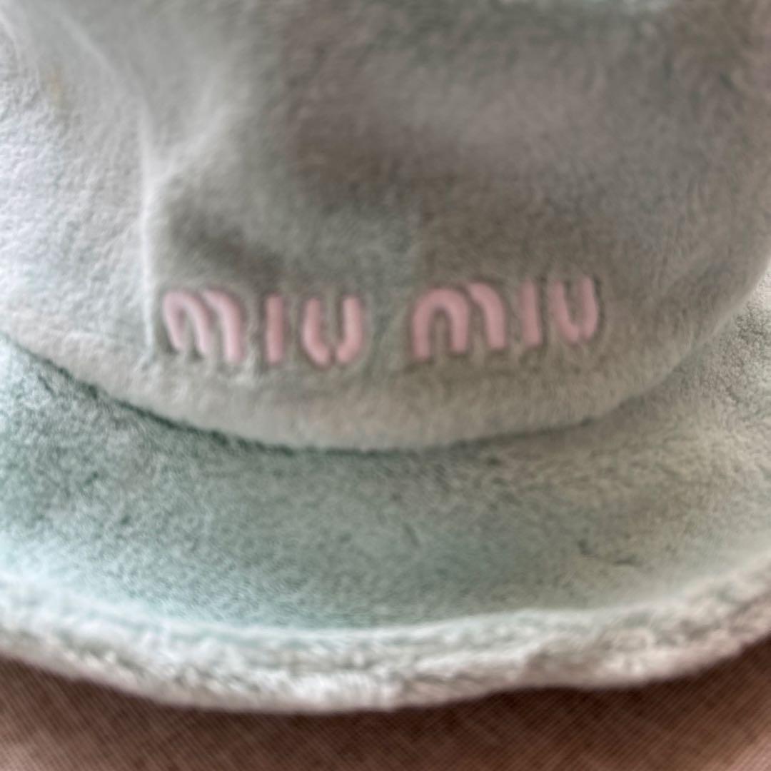 miu miu ミントグリーン バケットハット S
