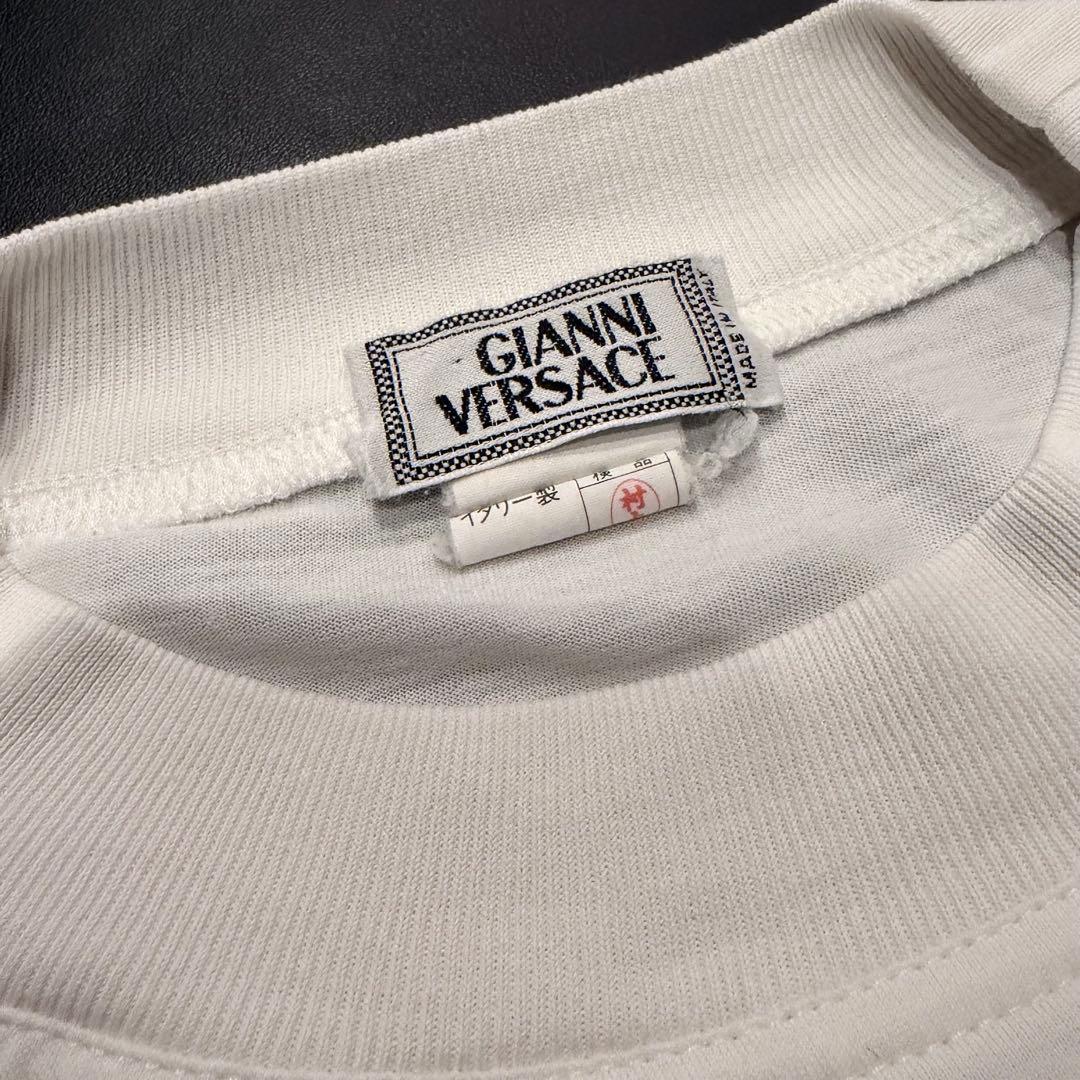 【GIANNI VERSACE】イタリア製 無地 長袖シャツ