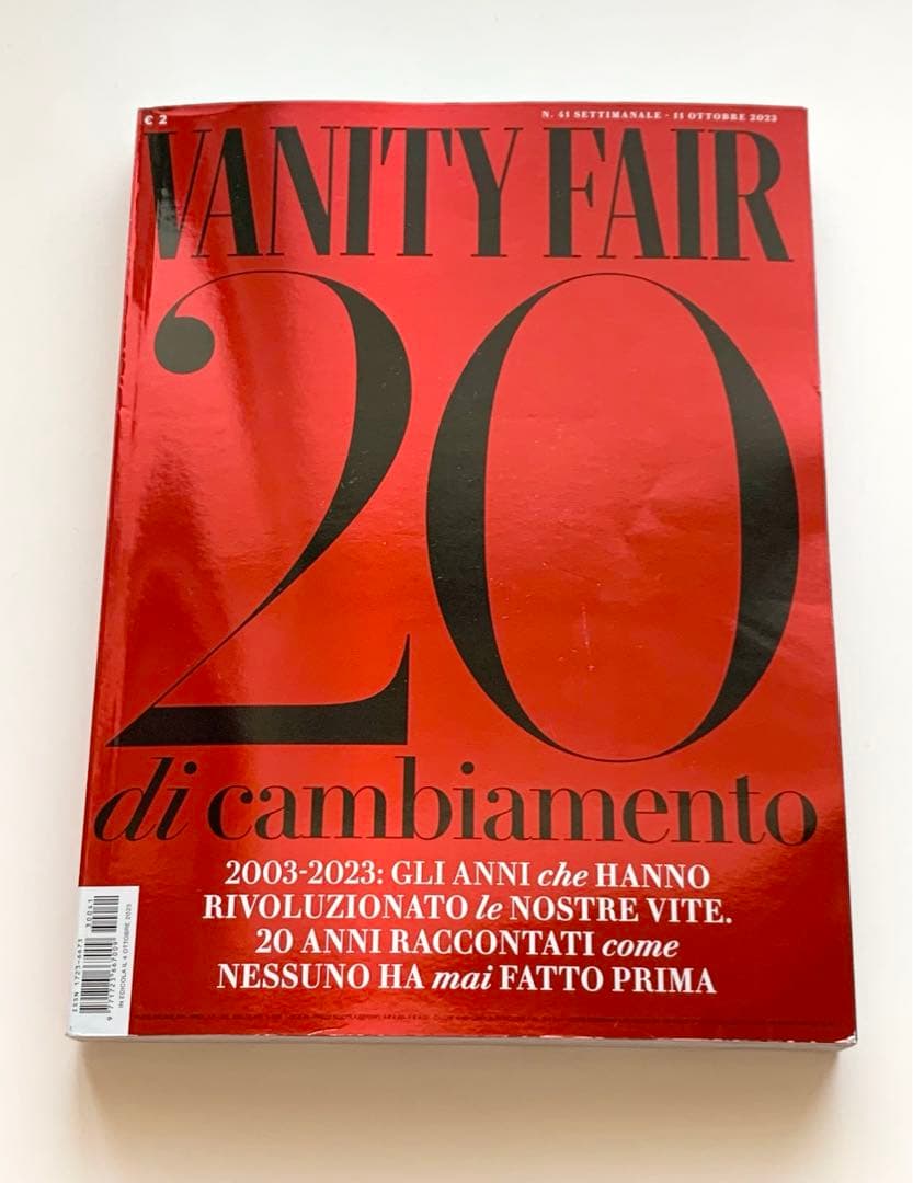 女性情報誌 VANITY FAIR Italia 20th Anniversary