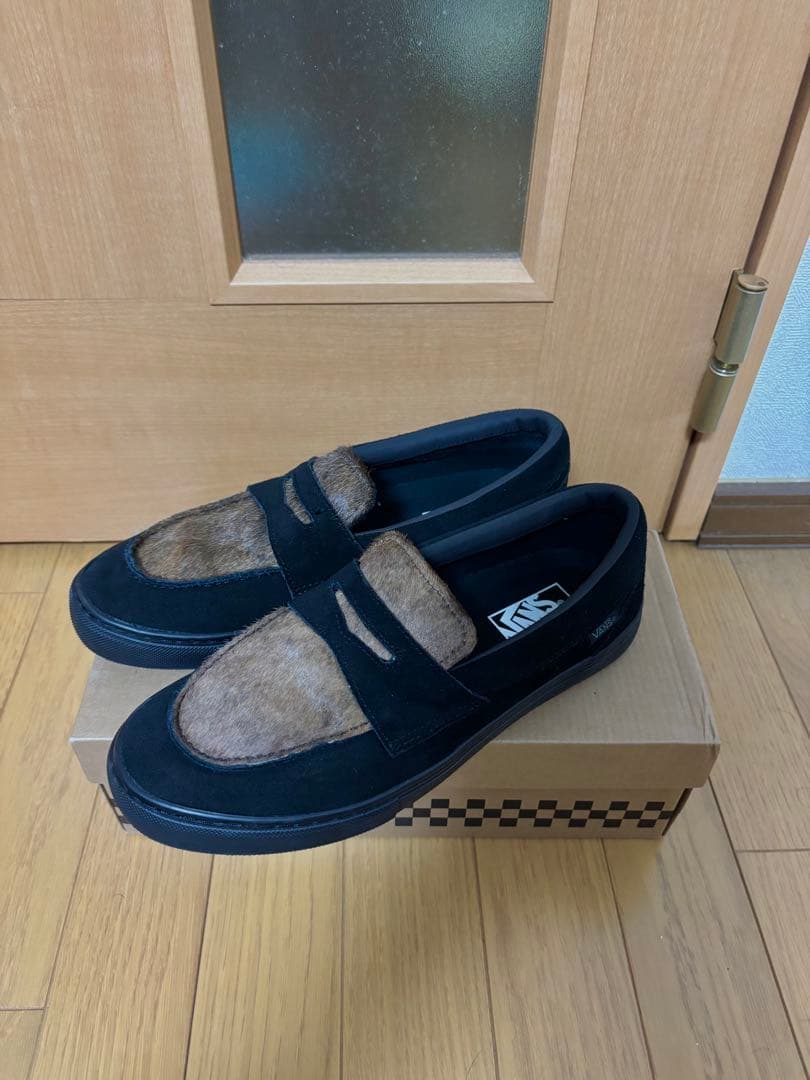 vans バンズ ローファー レザー×ハラコ希少　廃盤カラー27cm