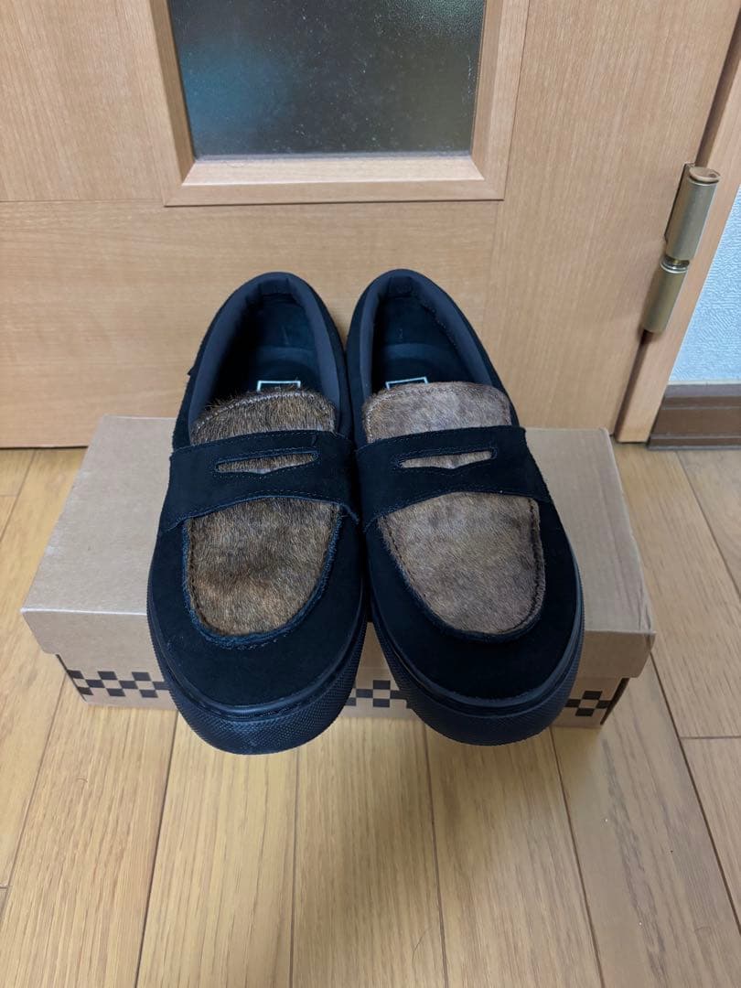 vans バンズ ローファー レザー×ハラコ希少　廃盤カラー27cm
