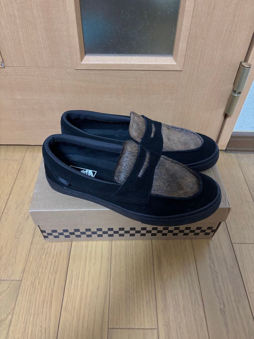 vans バンズ ローファー レザー×ハラコ希少　廃盤カラー27cm