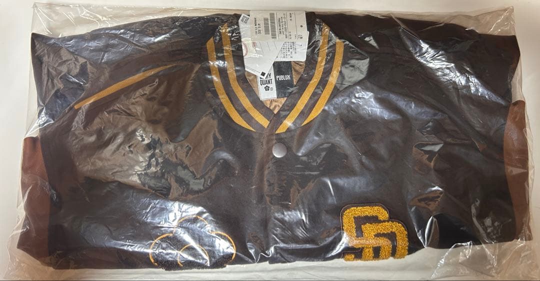 マリークワント スタジアムジャケット(ブラウン)サイズL