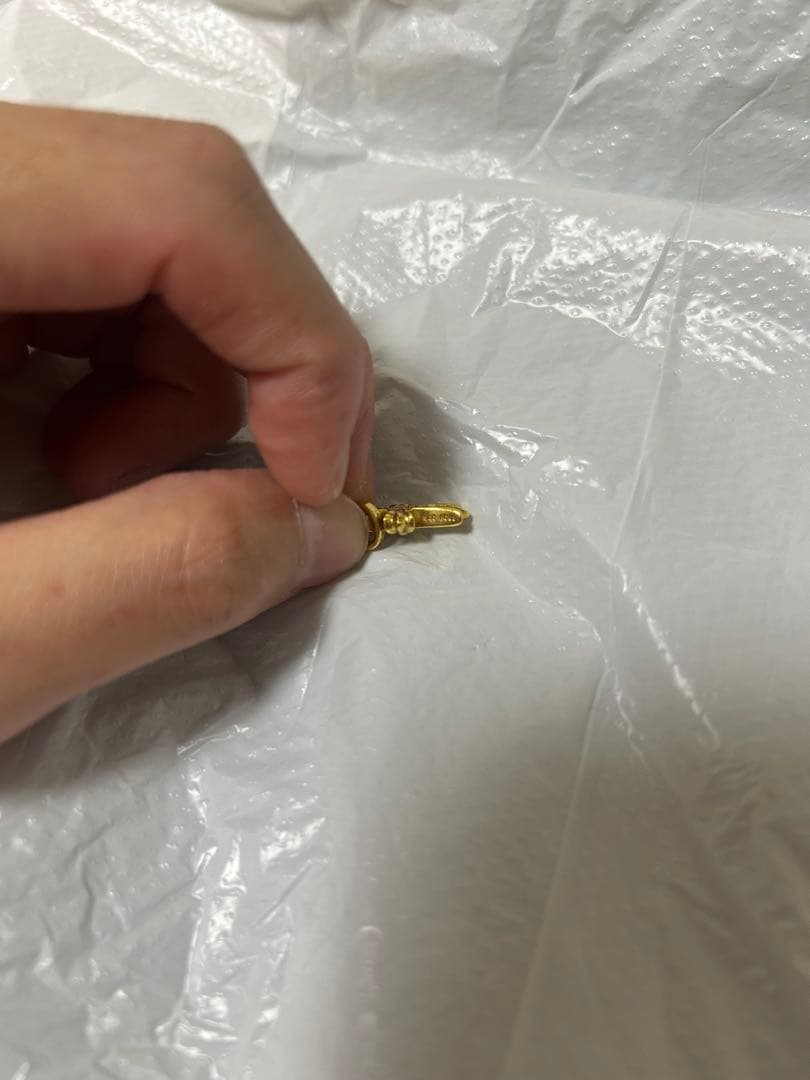 クロムハーツ　ベビーファット22K パヴェダイヤ　ピアス