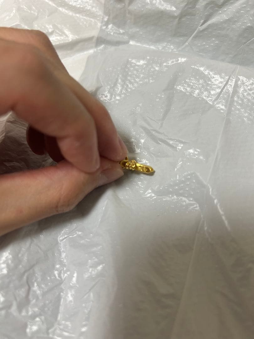 クロムハーツ　ベビーファット22K パヴェダイヤ　ピアス