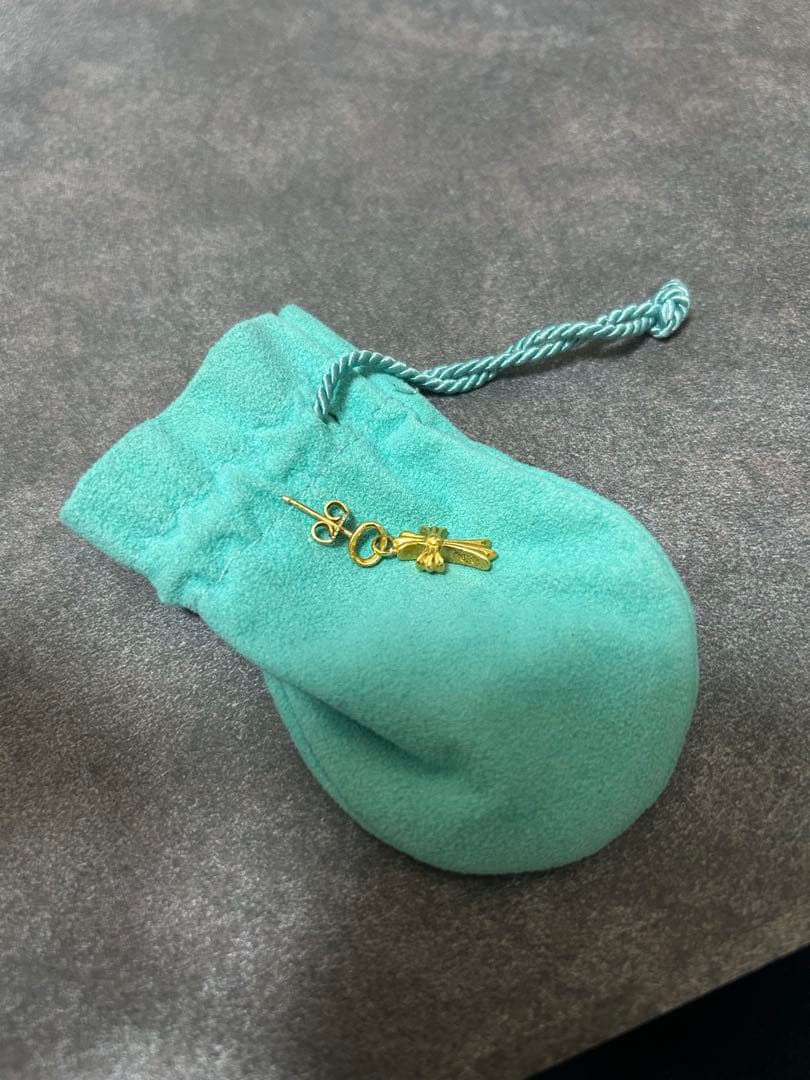 クロムハーツ　ベビーファット22K パヴェダイヤ　ピアス