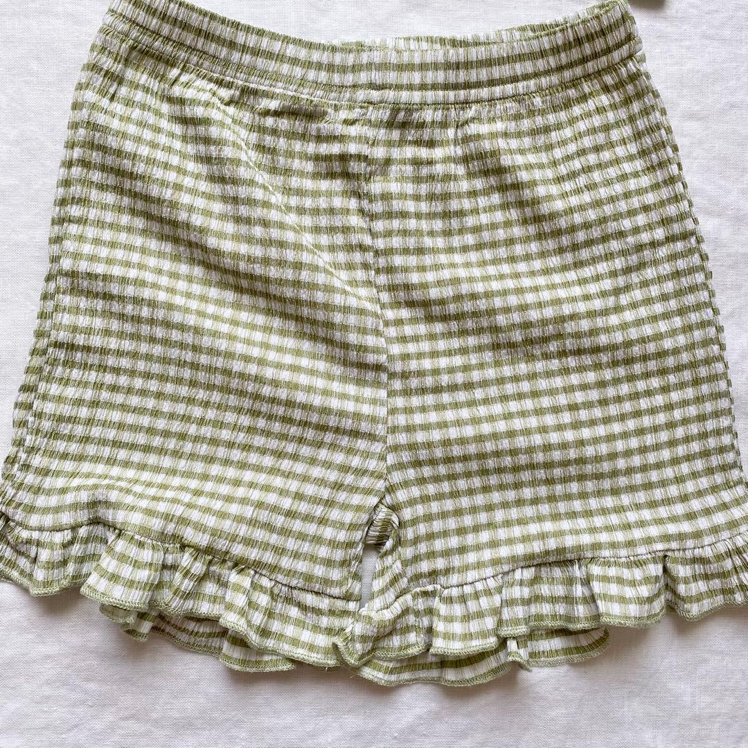 マタニティフォト 衣装 セット 親子 リンクコーデ ギンガムチェック