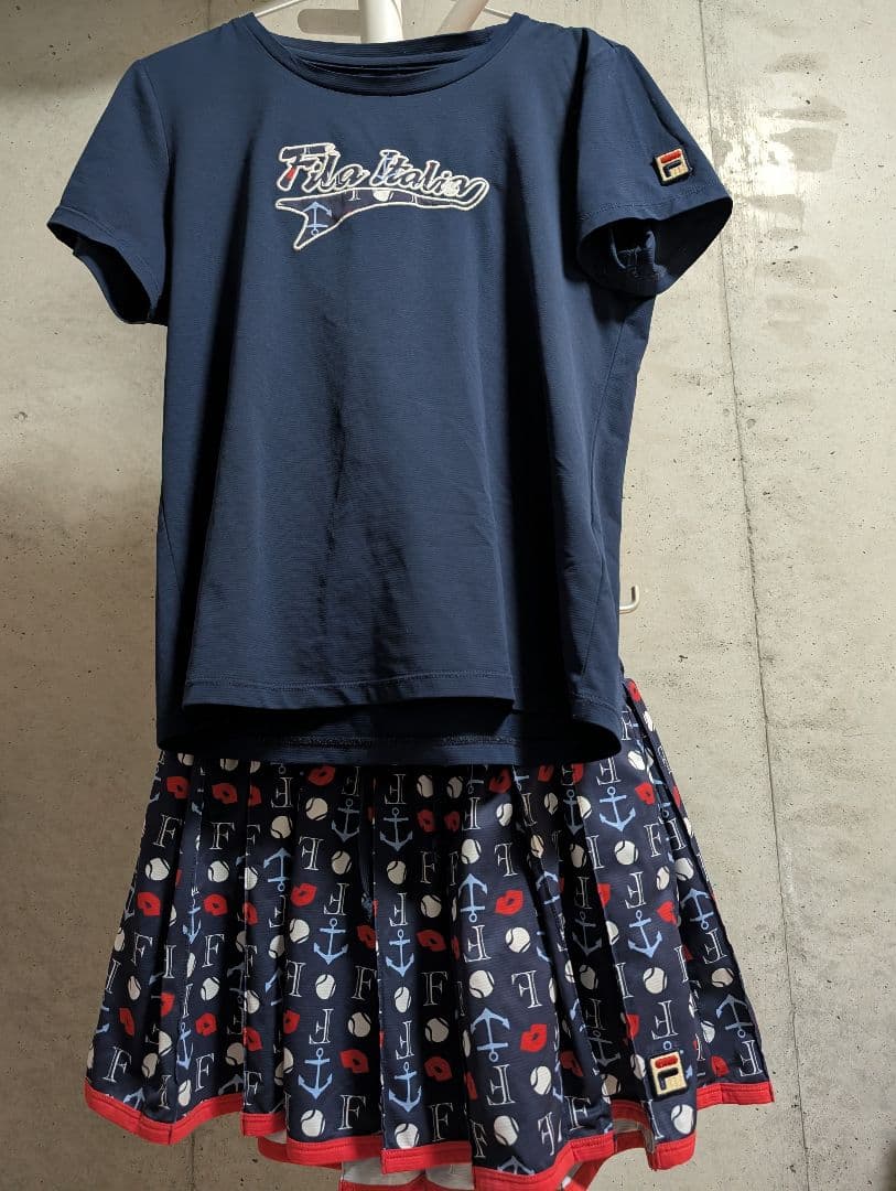 【FILA】テニスウェア　2点セット L