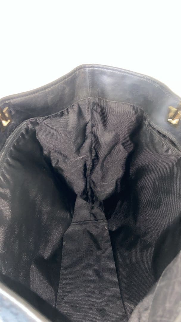 GUCCI トートバッグ　GG柄　キャンバス　ブラック　大容量