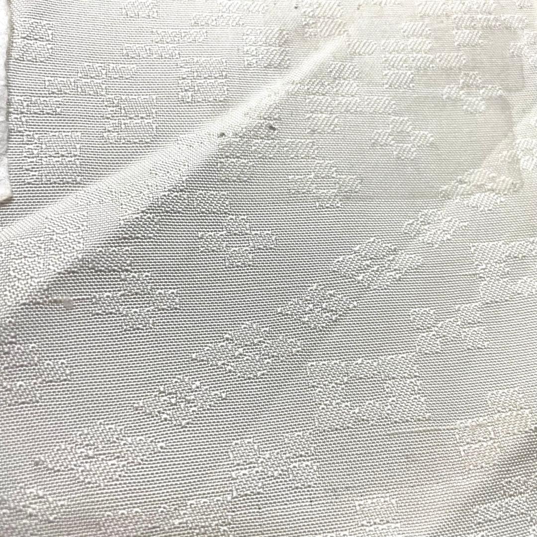 花織紬 作家物 刺繍 付け下げ 紋なし ガード加工 証紙 トールサイズ