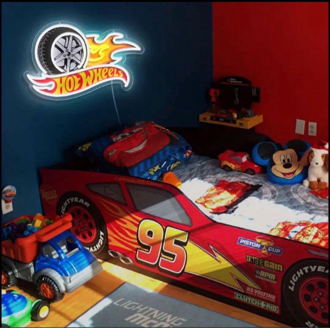 Hot Wheels ホットウィール ネオンサイン 看板 モータースポーツ 車