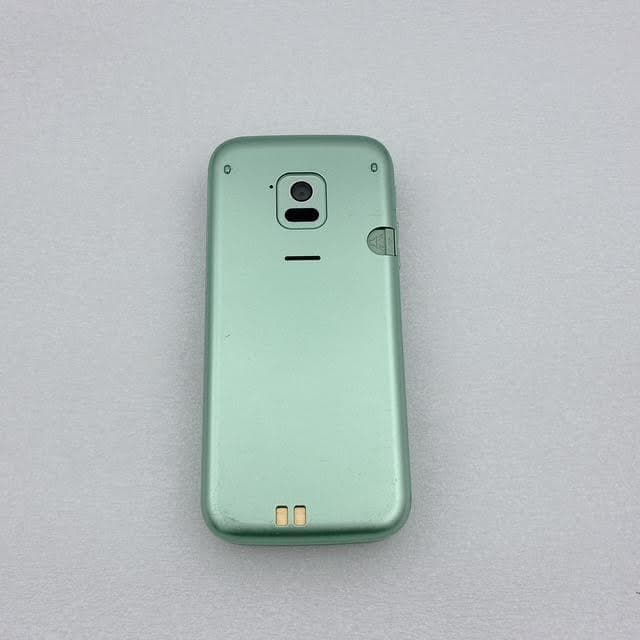 【美品】docomo F-02J らくらくホン SIMフリー ミントグリーン