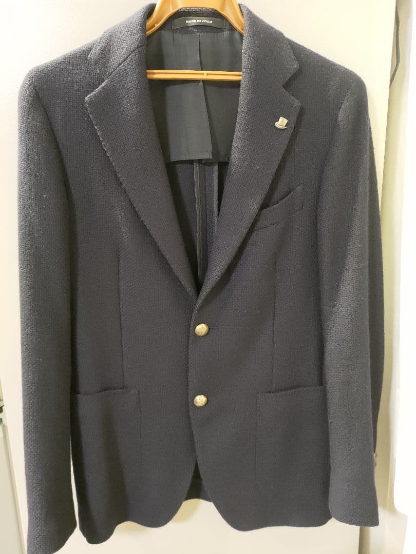 TAGLIATORE タリアトーレ　ネイビー テーラードジャケット　ラペルピン