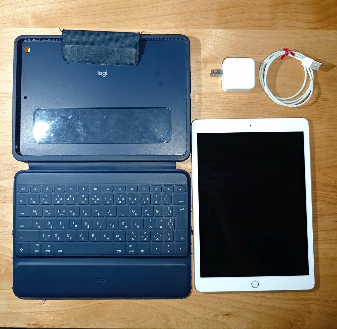 【限定割引】iPad 7世代 32GB logicoolキーボード付ケース付