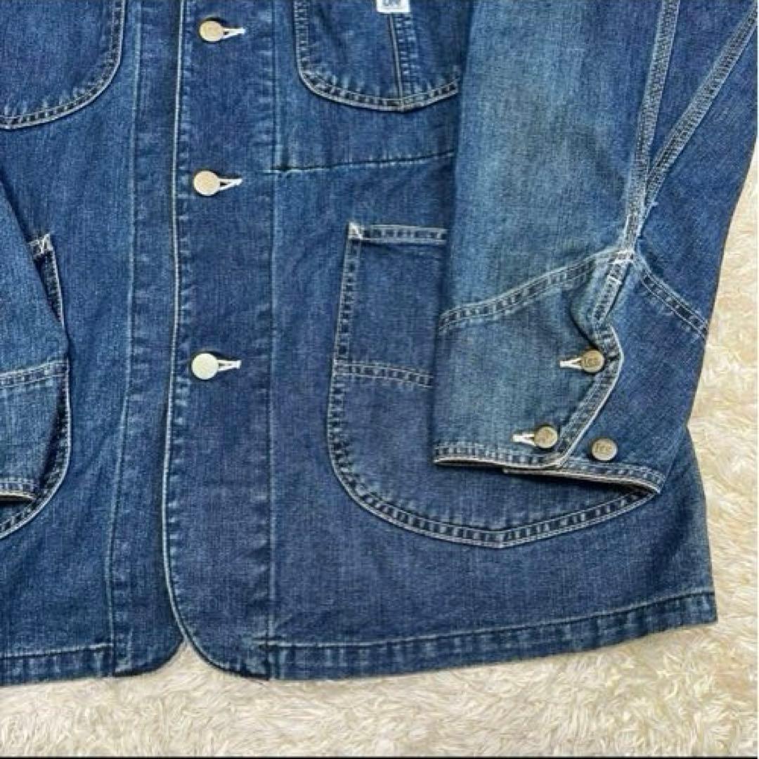 やーま Lee カバーオール　M 復刻　デニム　色落ちあり