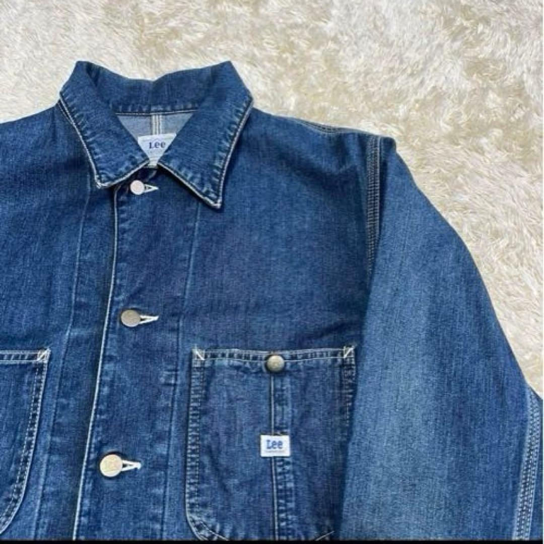 やーま Lee カバーオール　M 復刻　デニム　色落ちあり