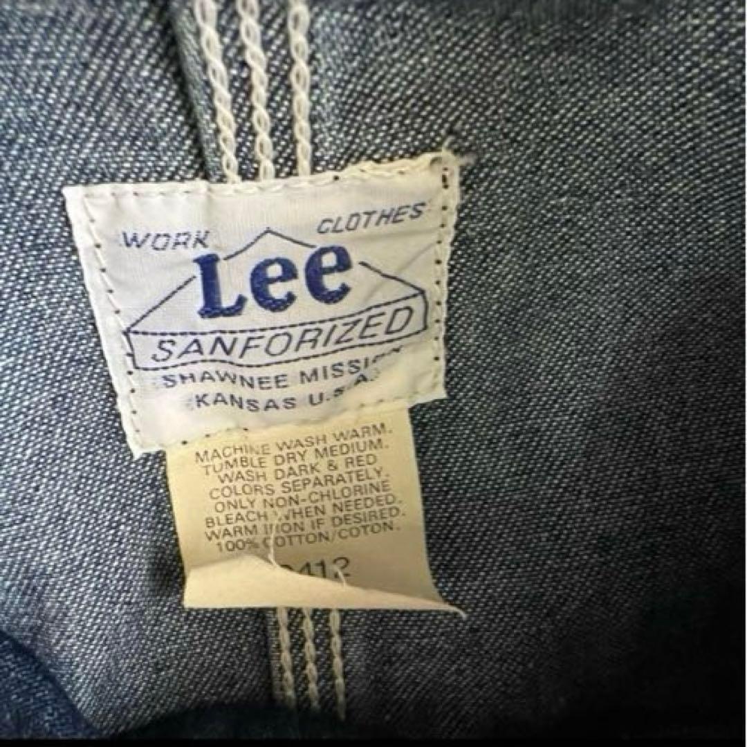 やーま Lee カバーオール　M 復刻　デニム　色落ちあり