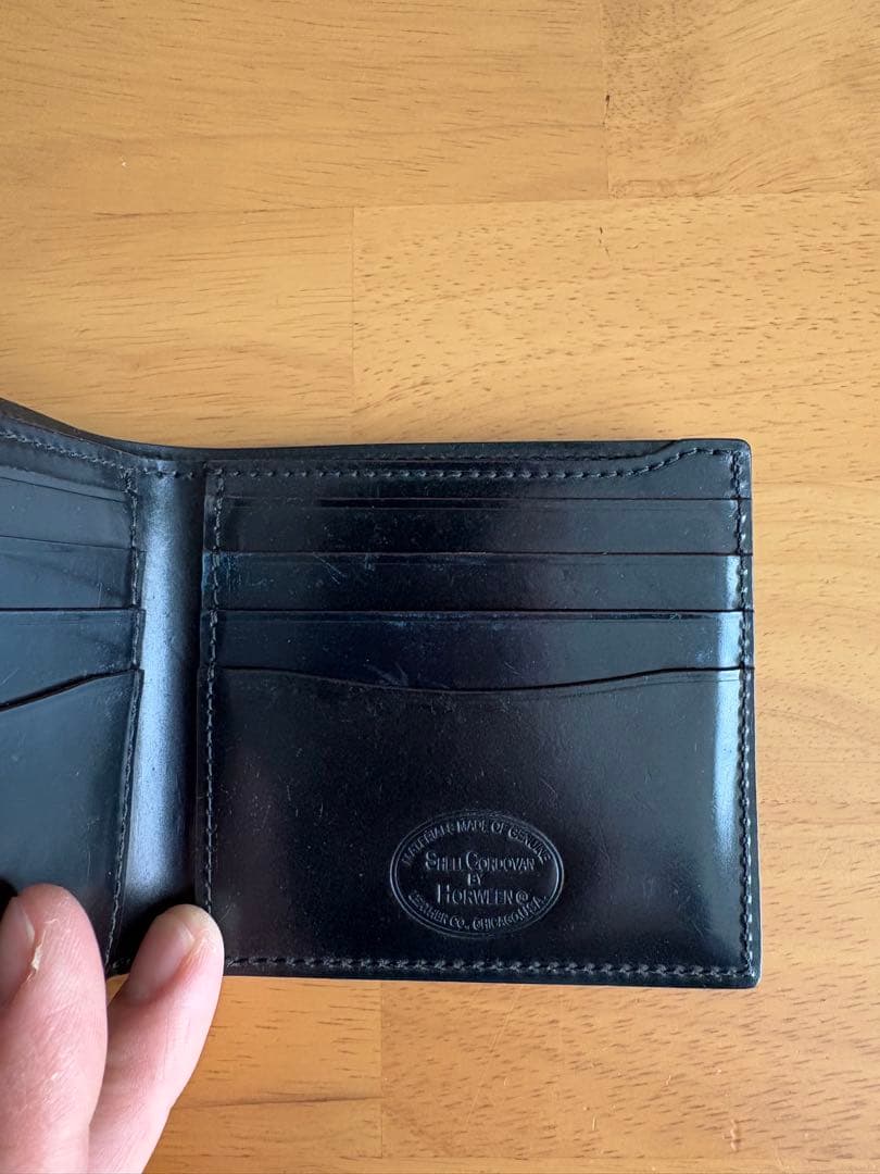 GANZO（ガンゾ） SHELL CORDOVAN 2 純札入れ ブラック